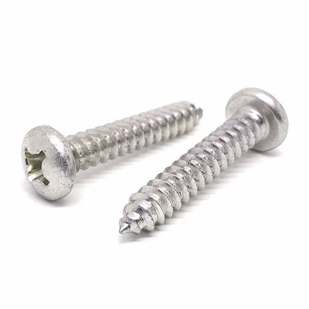 Boltsandnuts.Com Sheet Metal Screw, #6 x 2 in, Plain 18-8 Stainless Steel Pan Head Phillips Drive, 100 PK 6D200PPHTSSS/A-100
